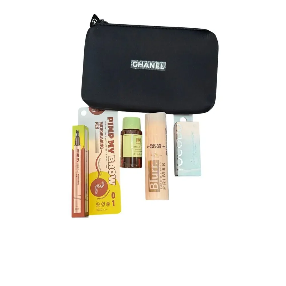 #25-26 Chanel Beauty Pouch with Makeup bundle*$55 in Makeup - Picture 1 of 1